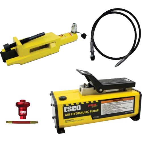 Ensemble de brise-talon pour pneus g&eacute;ants/&eacute;quipement de terrassement avec pompe hydraulique de 1/2 gallon Advanced Consulting and Training Ltd.