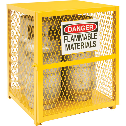Armoire de rangement pour bouteilles &agrave; gaz, nbre de bouteilles: 4, 30" , 30" , 35" , Jaune Advanced Consulting and Training Ltd.