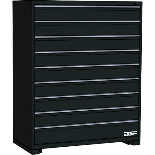 Modular Drawer Cabinet, 9 Drawers, 30" W x 24" D x 60" H, Black Advanced Consulting and Training Ltd.