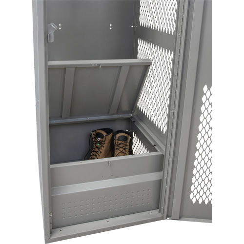 Gear Locker with Door, Steel, 24" W x 24" D x 72" H, Grey Advanced Consulting and Training Ltd.