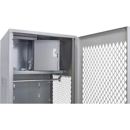 Gear Locker with Door, Steel, 24" W x 24" D x 72" H, Grey Advanced Consulting and Training Ltd.
