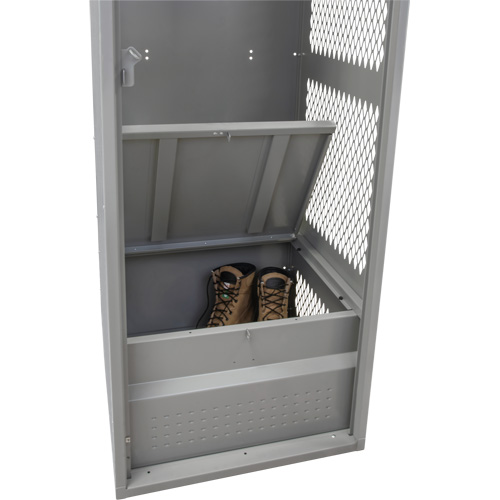 Gear Locker, Steel, 24" W x 18" D x 72" H, Grey Advanced Consulting and Training Ltd.