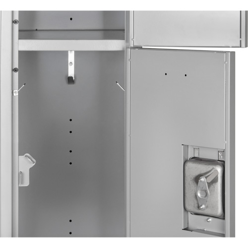 Lockers, 3 -tier, 12" x 18" x 76", Steel, Grey, Knocked Down Advanced Consulting and Training Ltd.