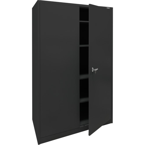Storage Cabinet, Steel, 4 Shelves, 78" H x 48" W x 24" D, Black Advanced Consulting and Training Ltd.