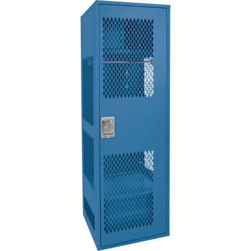Gear Locker with Door, Steel, 24" W x 18" D x 72" H, Dark Blue Advanced Consulting and Training Ltd.