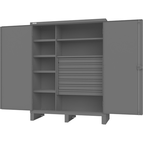 Armoire &agrave; portes encastr&eacute;es standards, Acier, 60" la x 24" p x 78" h, Gris Advanced Consulting and Training Ltd.