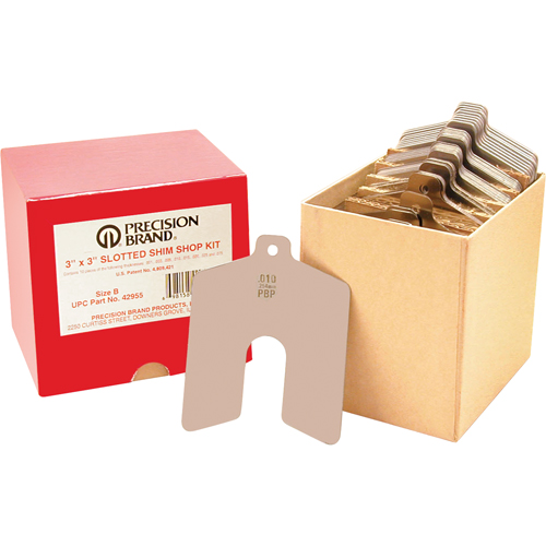 Assortiments de cales d'&eacute;paisseur &agrave; rainure, 5" lo x &eacute;paisseur 0,001"- 0,075", 5" la, Acier inoxydable Advanced Consulting and Training Ltd.