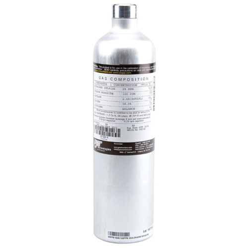 Bouteille de gaz pour test d'&eacute;talonnage, 2 M&eacute;lange de gaz, CH4/O2, 58 litres Advanced Consulting and Training Ltd.