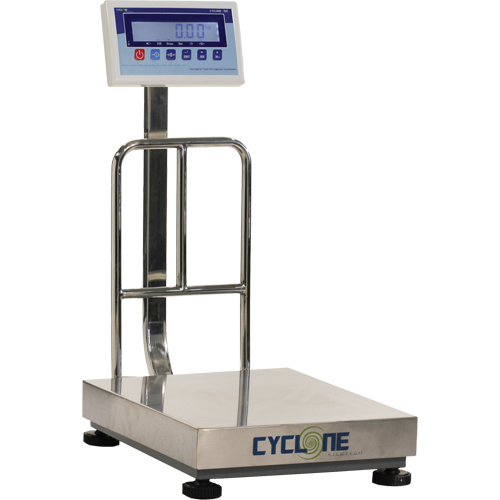 Balance &agrave; plateforme et d'&eacute;tabli Cyclone 150, Capacit&eacute; de 300 lb / 150 kg, 15-3/4" lo x 19-7/10" la Advanced Consulting and Training Ltd.