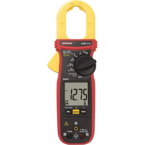 Multim&egrave;tre &agrave; pince TRMS pour entretien de moteur AMP-310, Tension c.a./c.c., Courant c.a. Advanced Consulting and Training Ltd.