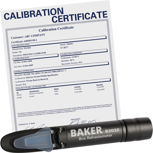 R&eacute;fractom&egrave;tre avec certificat ISO, Analogue (verre-regard)-Num&eacute;rique, Br Advanced Consulting and Training Ltd.