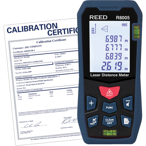 Laser Distance Meter with Calibration Certificate, 0' - 164' (0 m - 50 m) Range, Digital (Electronic) Advanced Consulting and Training Ltd.