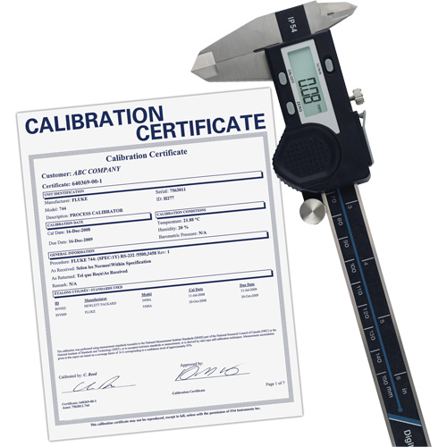 Pied &agrave; coulisse num&eacute;rique de 6" (150 mm) avec certificat de traçabilit&eacute; de l'&eacute;talonnage, R&eacute;solution de 0,0005" (0,01 mm), 0" - 6" (0 mm - 150 mm) gamme de mesure Advanced Consulting and Training Ltd.