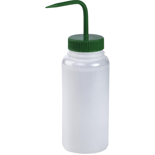 Wide-Mouth Polyethylene Wash Bottle with Green Polypropylene Cap Advanced Consulting and Training Ltd.