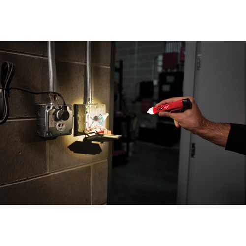 D&eacute;tecteur de tension avec DEL et testeur de prise DDFT, 50 V - 1000 V, Alerte Affichage & son Advanced Consulting and Training Ltd.