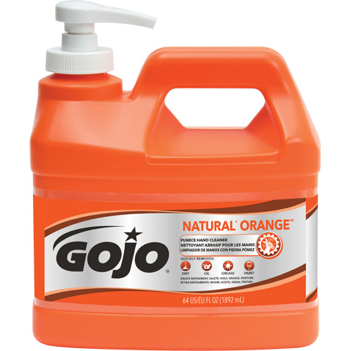 Natural Orange Hand Cleaner, Pumice, 1.89 L, Pump Bottle, Citrus/Orange Advanced Consulting and Training Ltd.
