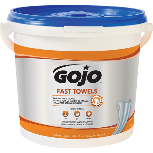 Fast Wipes&reg; Hand Cleaning Towels, 130 Wipes, 10" x 9" Advanced Consulting and Training Ltd.