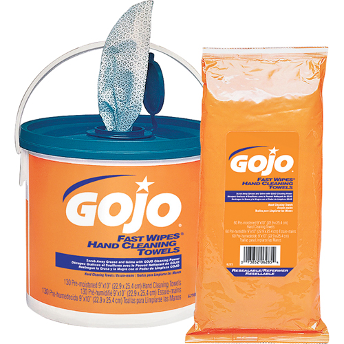 Fast Wipes&reg; Hand Cleaning Towels, 130 Wipes, 10" x 9" Advanced Consulting and Training Ltd.