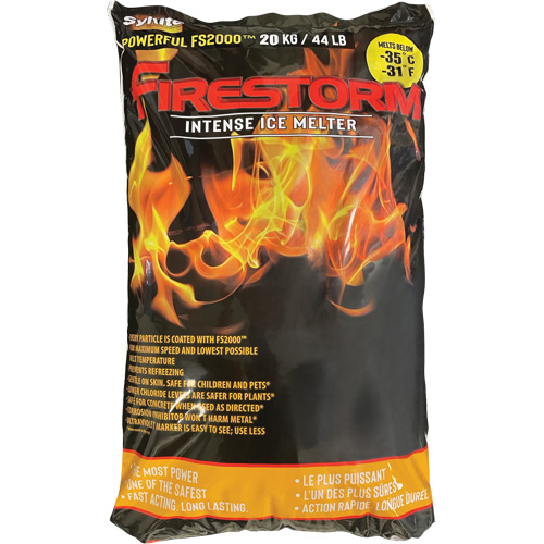 Produits de d&eacute;glaçage intense Firestorm, Sac, 44 lb (20 kg), Point de fonte -35°C (-31°F) Advanced Consulting and Training Ltd.