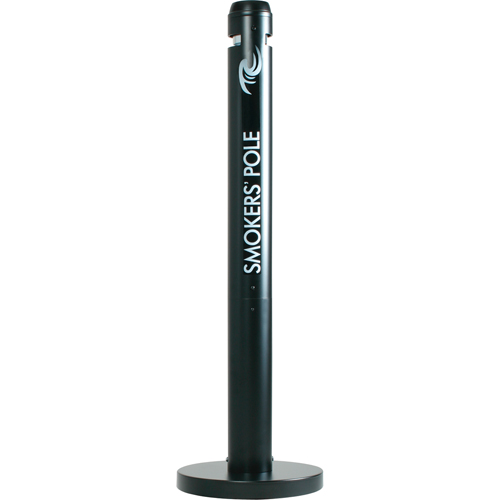 Smokers' Pole Cigarette Receptacle, Free-Standing, Aluminum, 41" Height Advanced Consulting and Training Ltd.
