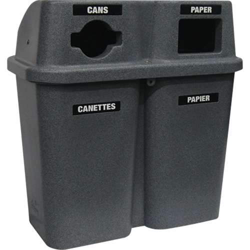 Recycling Containers Bullseye, Curbside, Plastic, 2 x 22 US gal. Advanced Consulting and Training Ltd.
