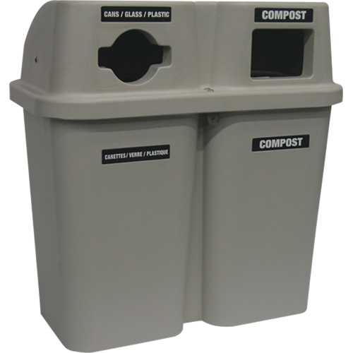 Recycling Containers Bullseye, Curbside, Plastic, 2 x 22 US gal. Advanced Consulting and Training Ltd.