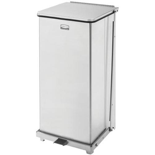 Defenders&reg; Square Step Can with Liner, Stainless Steel, 13 US gal. Capacity Advanced Consulting and Training Ltd.