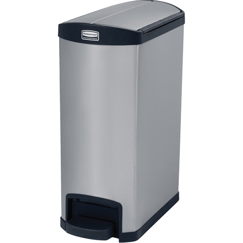 Contenant &agrave; d&eacute;chets Slim Jim , Acier inoxydable, Capacit&eacute; 13 gal. US Advanced Consulting and Training Ltd.