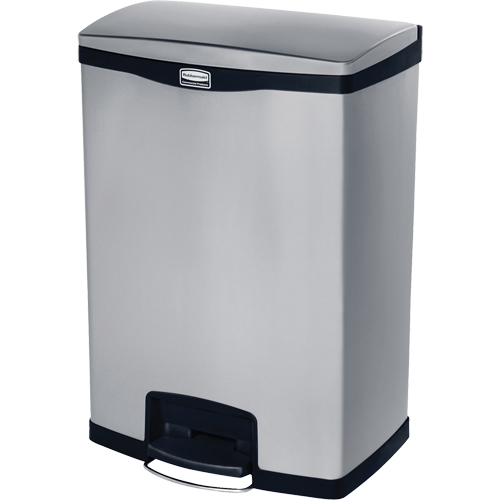 Contenant &agrave; d&eacute;chets Slim Jim , Acier inoxydable, Capacit&eacute; 24 gal. US Advanced Consulting and Training Ltd.