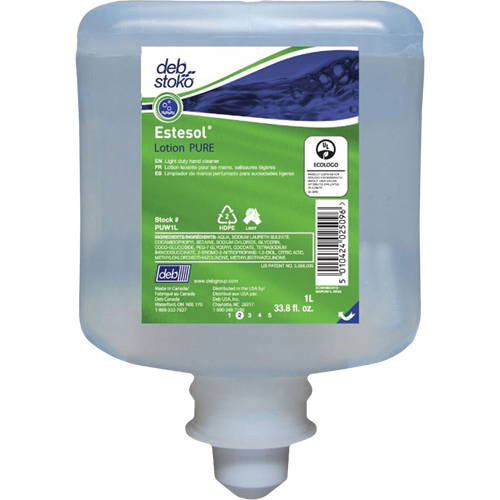 Nettoyant l&eacute;ger et pure pour les mains Estesol, Cr&egrave;me, 1 L, Recharge, Fraîcheur Advanced Consulting and Training Ltd.