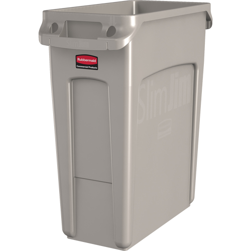 Contenants Slim Jim avec canaux de ventilation, De bureau, Poly&eacute;thyl&egrave;ne, 16 gal. US Advanced Consulting and Training Ltd.
