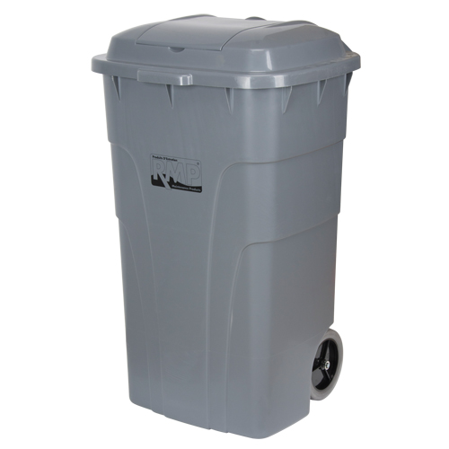 Roll Out Garbage Bin, Polyethylene, 65 US gal. Advanced Consulting and Training Ltd.