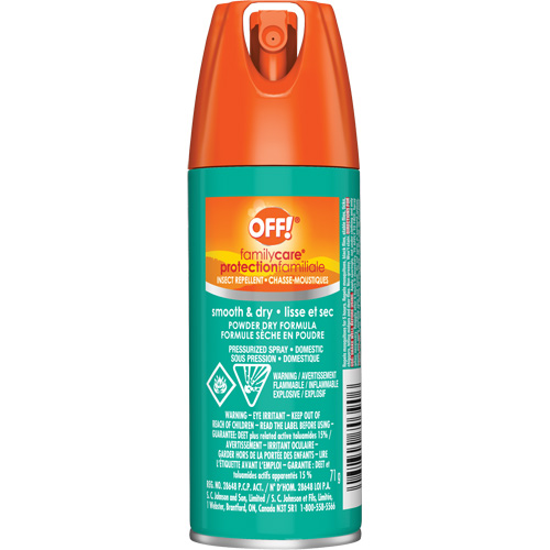 OFF! Family Care&reg; Insect Repellent, 15% DEET, Aerosol, 2.5 oz. Advanced Consulting and Training Ltd.