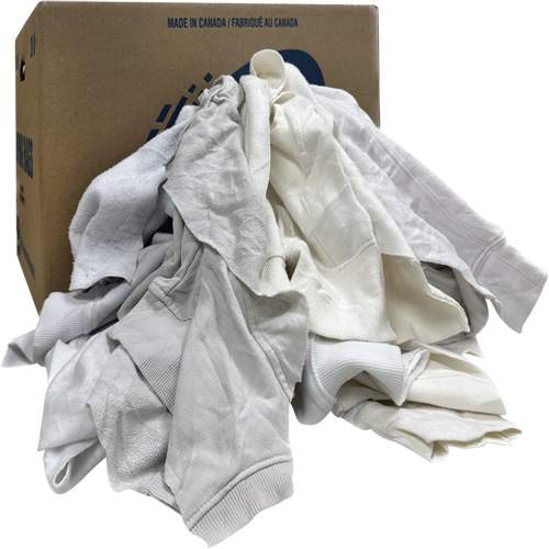 Wiping Rags, Fleece, White, 20 lbs. Advanced Consulting and Training Ltd.