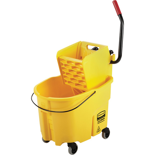 WaveBrake&reg; Mop Bucket & Wringer Combo Pack, Side Press, 8.75 US Gal.(35 Quart), Yellow Advanced Consulting and Training Ltd.