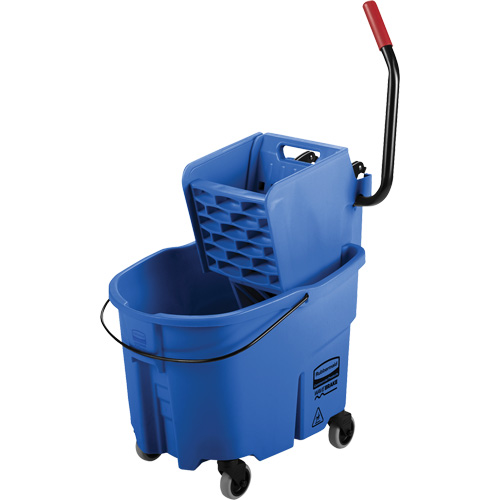 WaveBrake&reg; Mop Bucket & Wringer Combo Pack, Side Press, 8.75 US Gal.(35 Quart), Blue Advanced Consulting and Training Ltd.