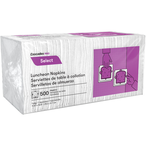 Pro Select 1/4 Fold Luncheon Napkins, 1 Ply, 12.5" x 11.5" Advanced Consulting and Training Ltd.