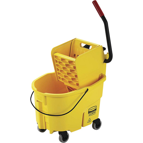 Seau pour vadrouille et essoreuse WaveBrake, Pression lat&eacute;rale, 6,5 gal. US (26 pintes), Jaune Advanced Consulting and Training Ltd.