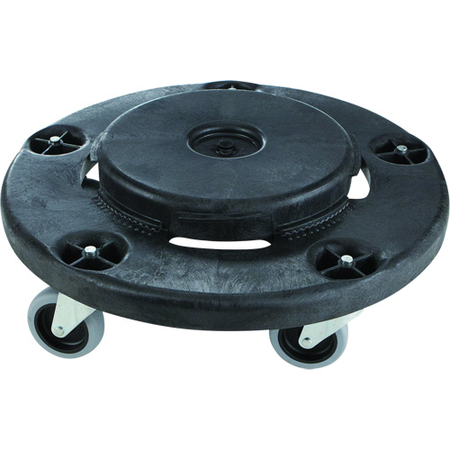 Brute&reg; Quiet Dolly, Polyethylene, Black, Fits: 26-1/2" Dia. Advanced Consulting and Training Ltd.