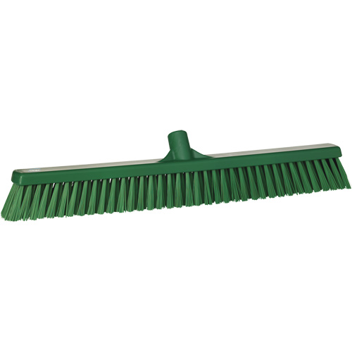 Combo Bristle Push Broom, Coarse/Fine Bristles, 24", Polyester, Green Advanced Consulting and Training Ltd.