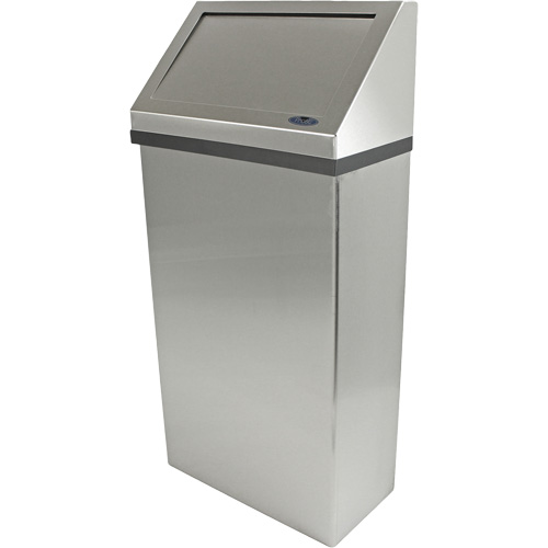 Poubelle murale, Acier inoxydable, 13,2 gal. US Advanced Consulting and Training Ltd.