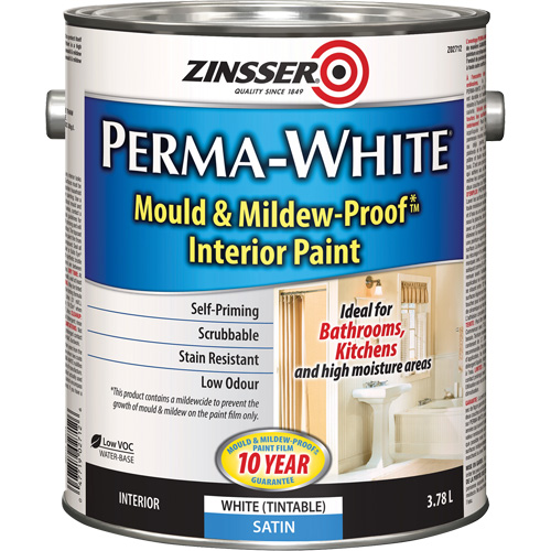 Peinture int&eacute;rieure Mold & Mildew-Proof Perma-White, 3,78 L, Gallon, Blanc Advanced Consulting and Training Ltd.