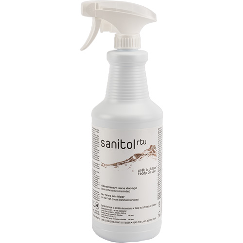 D&eacute;sinfectant et assainissant concentr&eacute; Sanitol, 950 ml, Bouteille &agrave; g&acirc;chette Advanced Consulting and Training Ltd.