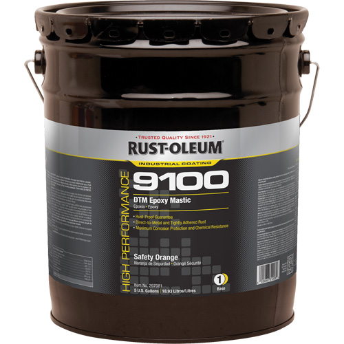 9100 System DTM Epoxy Mastic Base, Safety Orange, 5 gal., Pail Advanced Consulting and Training Ltd.