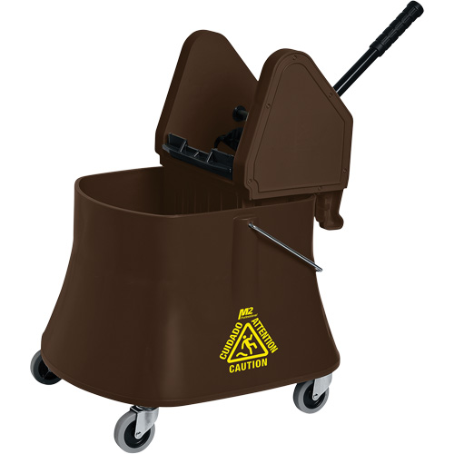 Ensemble de seau pour vadrouille et essoreuse Champ, Pression vers le bas, 10 gal. US (40 pintes), Brun Advanced Consulting and Training Ltd.