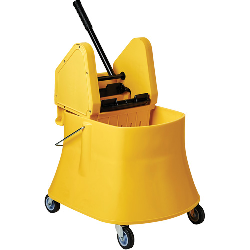 Ensemble de seau pour vadrouille et essoreuse Champ, Pression vers le bas, 7,5 gal. US (30 pintes), Jaune Advanced Consulting and Training Ltd.