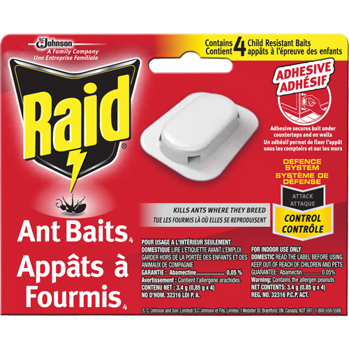Raid&reg; Ant Bait Traps, 5" L x 6" W x 1" H Advanced Consulting and Training Ltd.