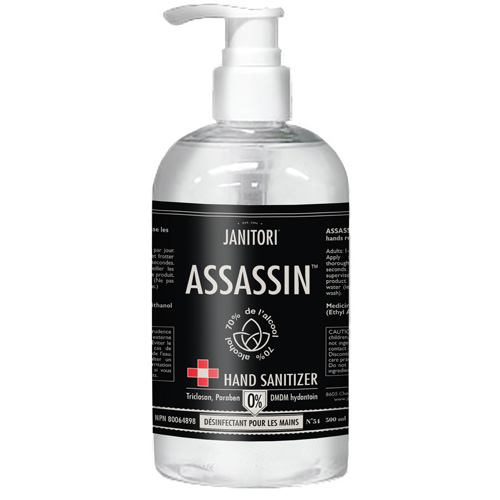 54 Assassin Hand Sanitizer, 500 ml, Pump Bottle, 70% Alcohol Advanced Consulting and Training Ltd.