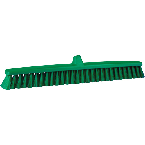 ColorCore Push Broom, Fine Bristles, 24", Polypropylene, Green Advanced Consulting and Training Ltd.