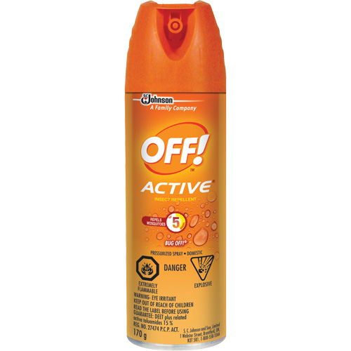 OFF! Active&reg; Insect Repellent, 15% DEET, Aerosol, 170 g Advanced Consulting and Training Ltd.